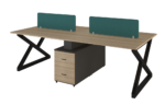 Amelia Four Person Workstation