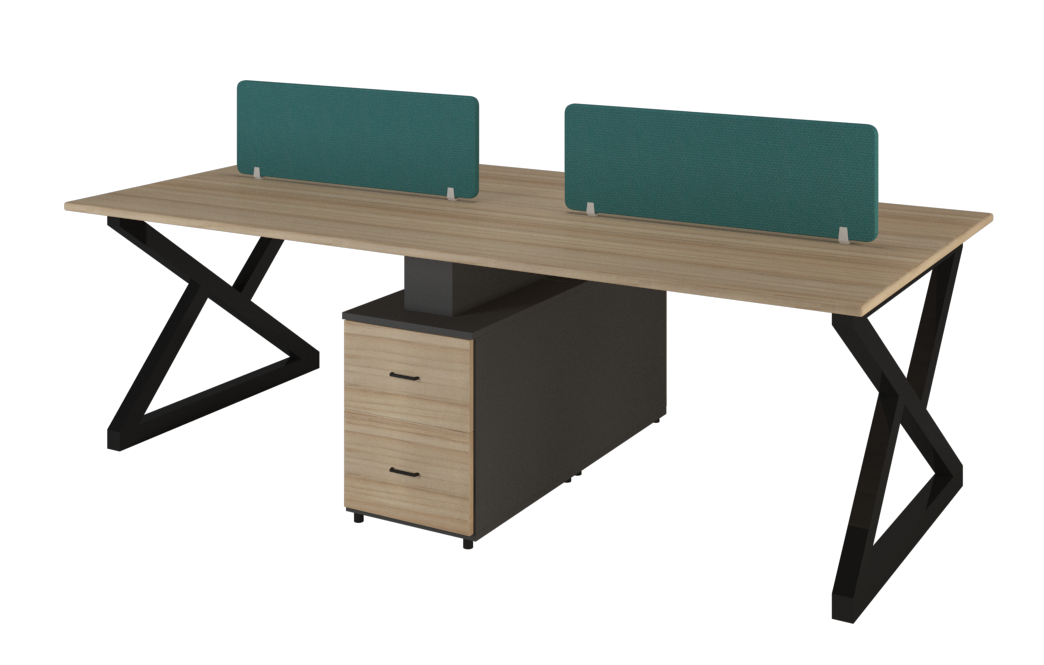 Amelia Four Person Workstation
