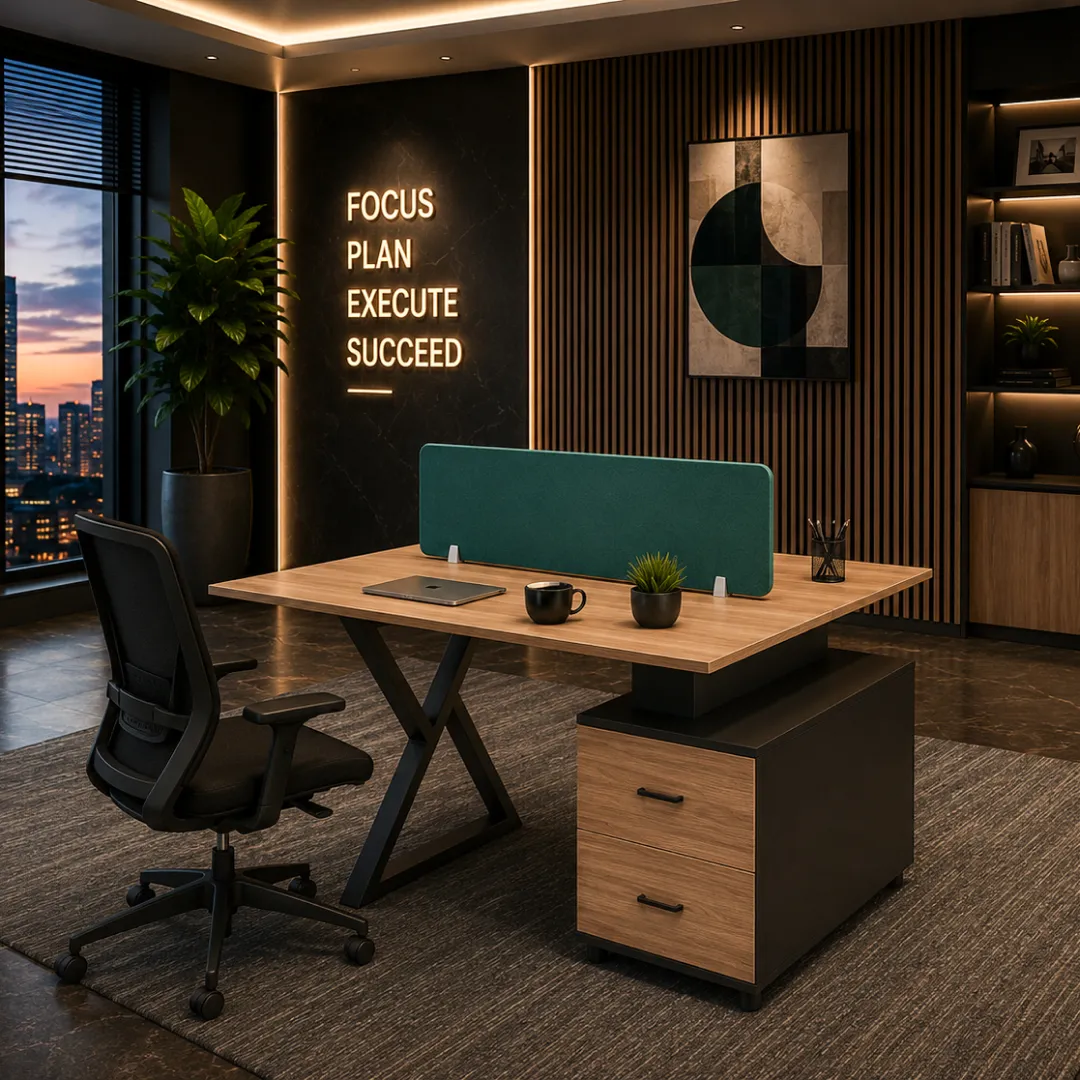 Amelia Two Persons Workstation – Premium Workstations with Storage | officerepublic Stylish Amelia Two Persons Workstation designed for collaborative offices with built-in storage.