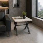 Stylish Exoz Side Table featuring a premium finish for contemporary office interiors.