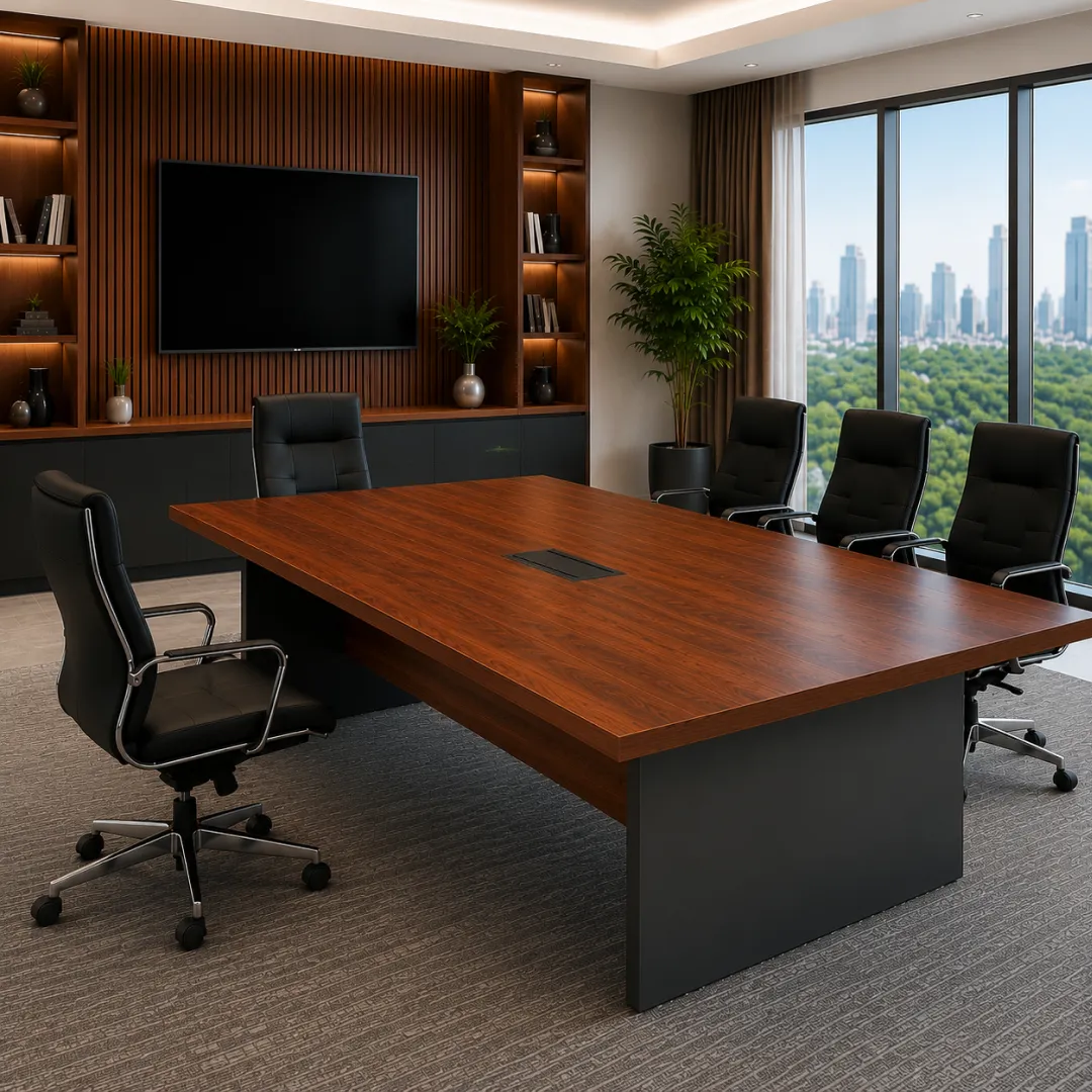 Freedom Eight Persons Meeting Table | Shared Space | officerepublic Team sharing strategic ideas across a Freedom Eight Persons Meeting Table