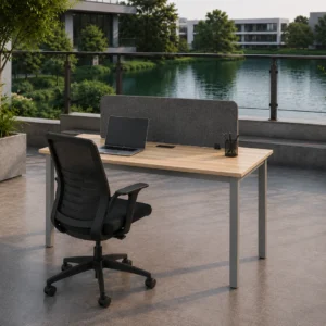 Modern Prive Single Person Linear Workstation offering a clean and efficient office setup.