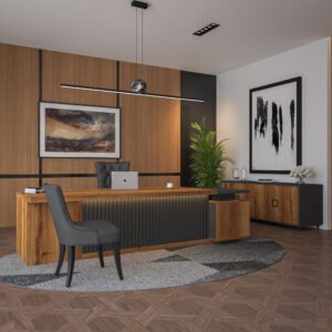 Freedom Executive Desk With Creedenza 1