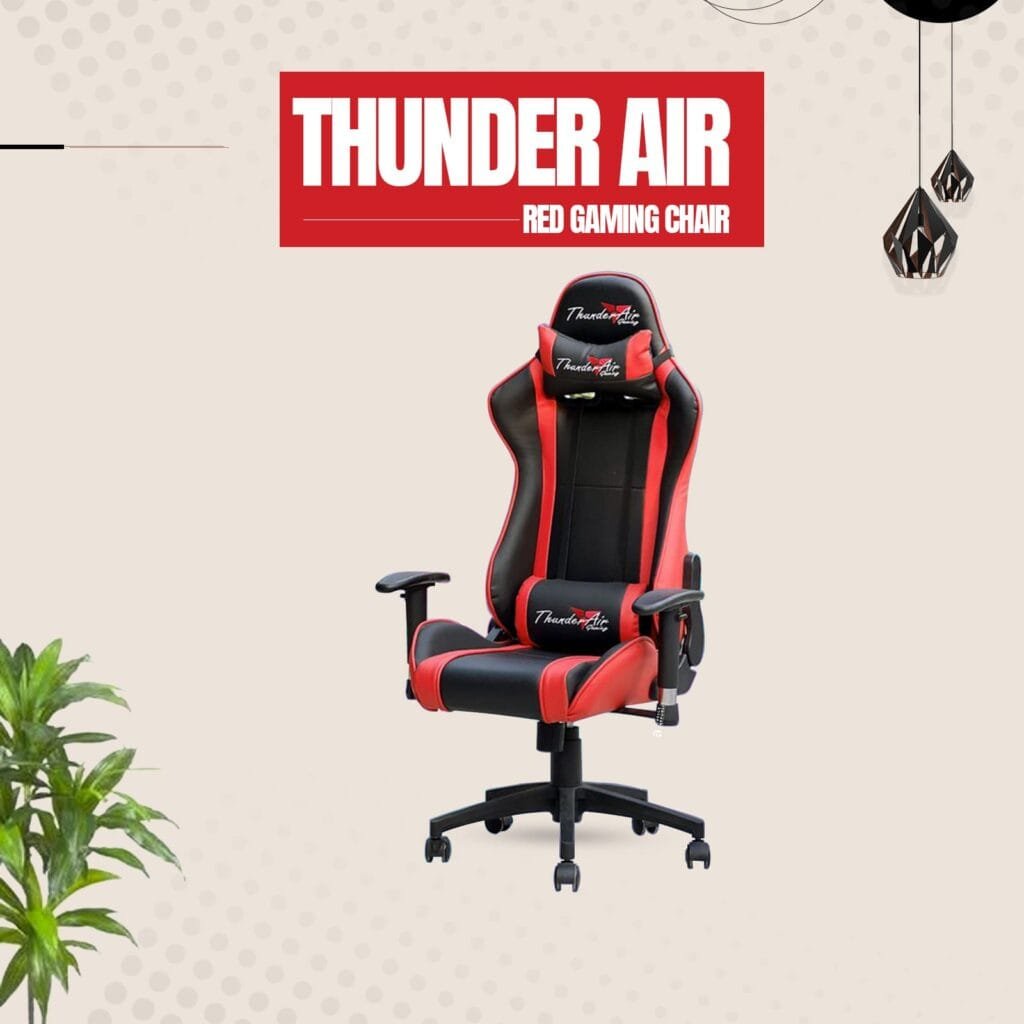 Thunder Air Red Gaming Chair - OfficeRepublic Furniture Store Lahore
