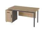 Prive Staff Table With Drawer Unit Inside