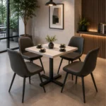 Exoz Series 4 Person Café Table with modern design for collaborative spaces.