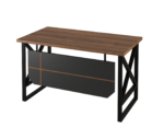 X Box Staff Table With Single Drawer Inside