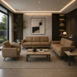 Comfortable Prive Executive Sofas featuring elegant contemporary styling.