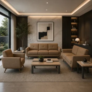 Comfortable Prive Executive Sofas featuring elegant contemporary styling.