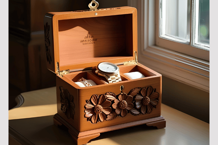 Wooden Watch & Jewelry Box