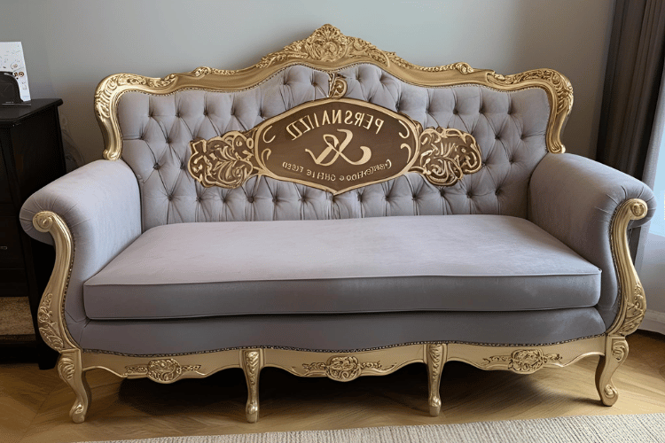 Personalized Engraved Sofa