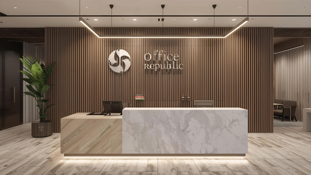 Office Reception Counter Design
