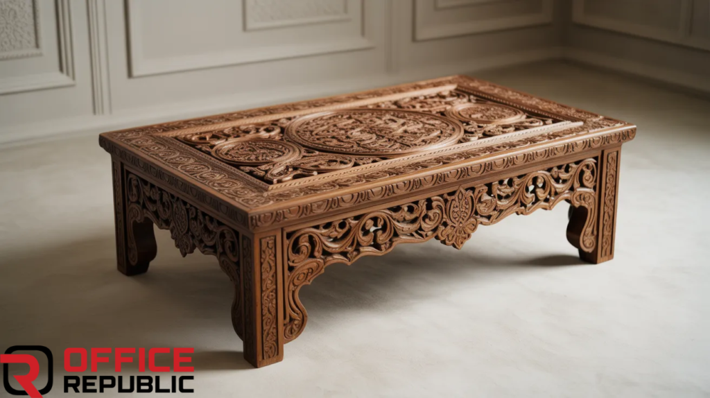 Carved Coffee Table (Chinioti Work)