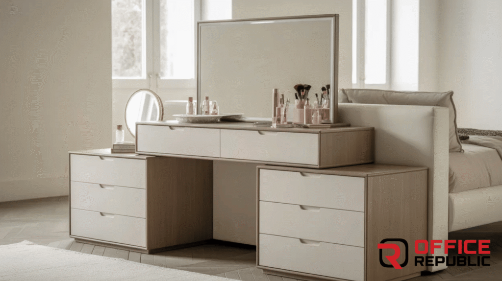 Dressing Table with Side Cabinet