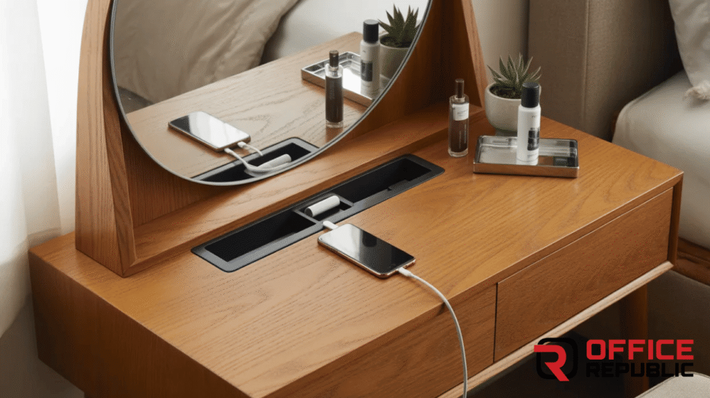 Dressing Table with Smart Charging Port