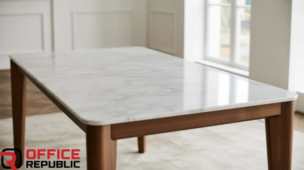 Marble Top Dining Table