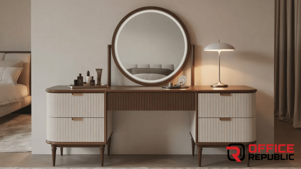 Mirror-Centered Dressing Console