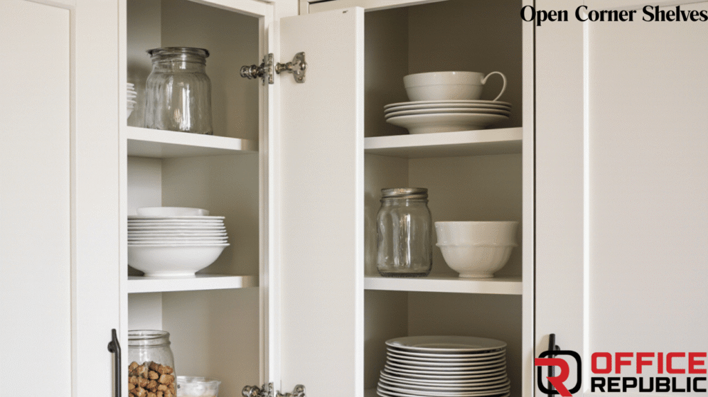 Open Corner Shelves