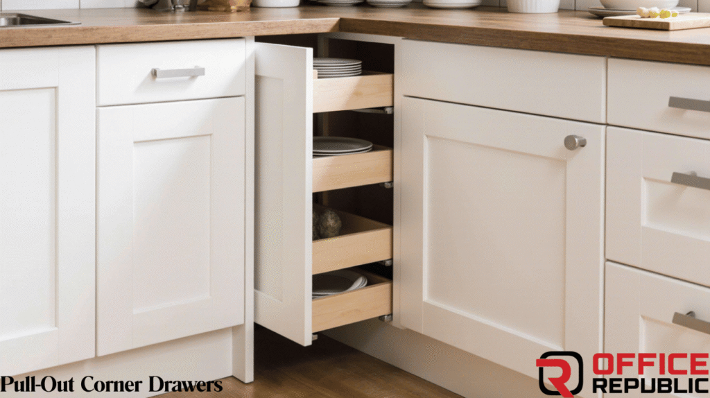 Pull-Out Corner Drawers