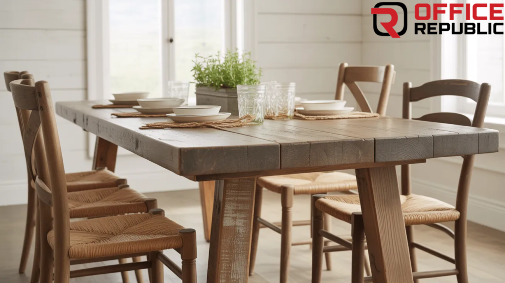 Rustic Farmhouse Dining Table