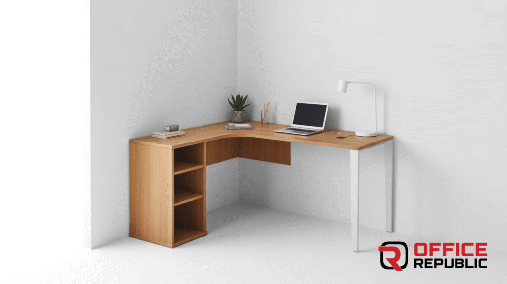 Small L-Shape Office Table