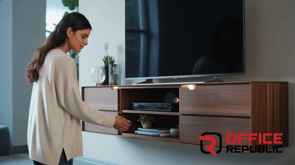 Wall Mounted TV Console