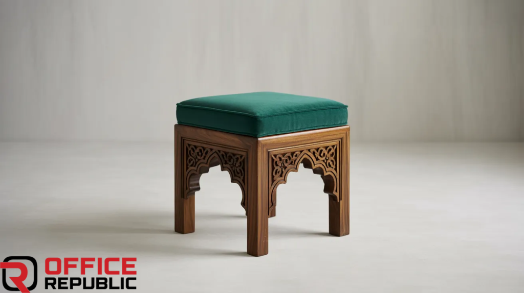 Wooden Frame Ottoman