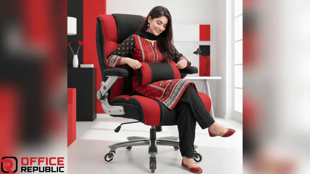 Adjustable Lumbar Fabric Chair
