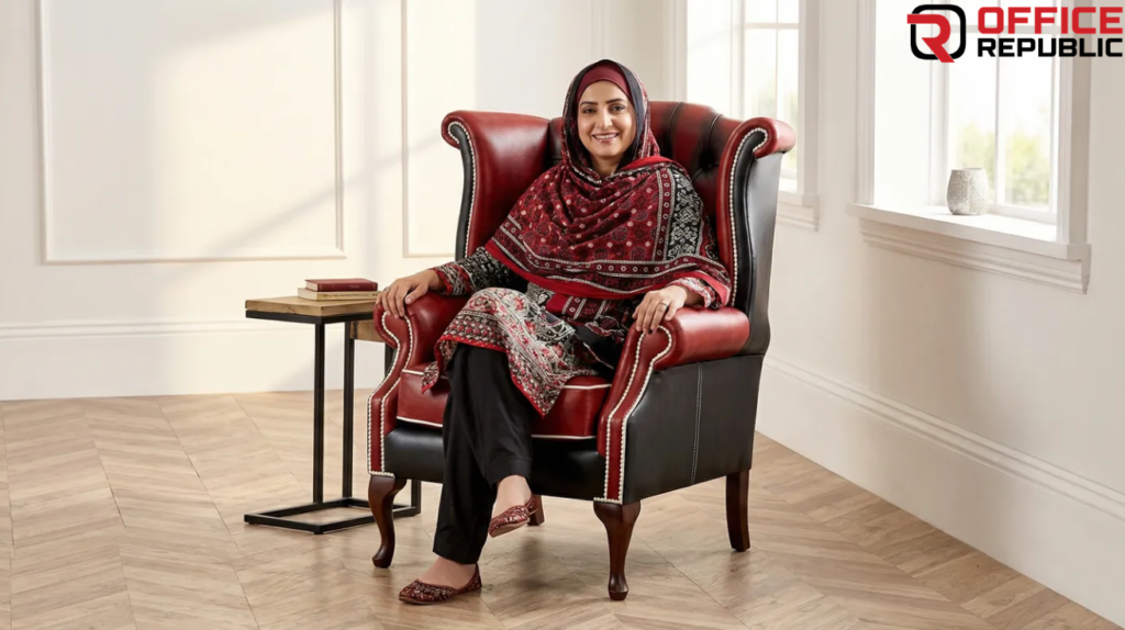 Premium Leather High Back Chair