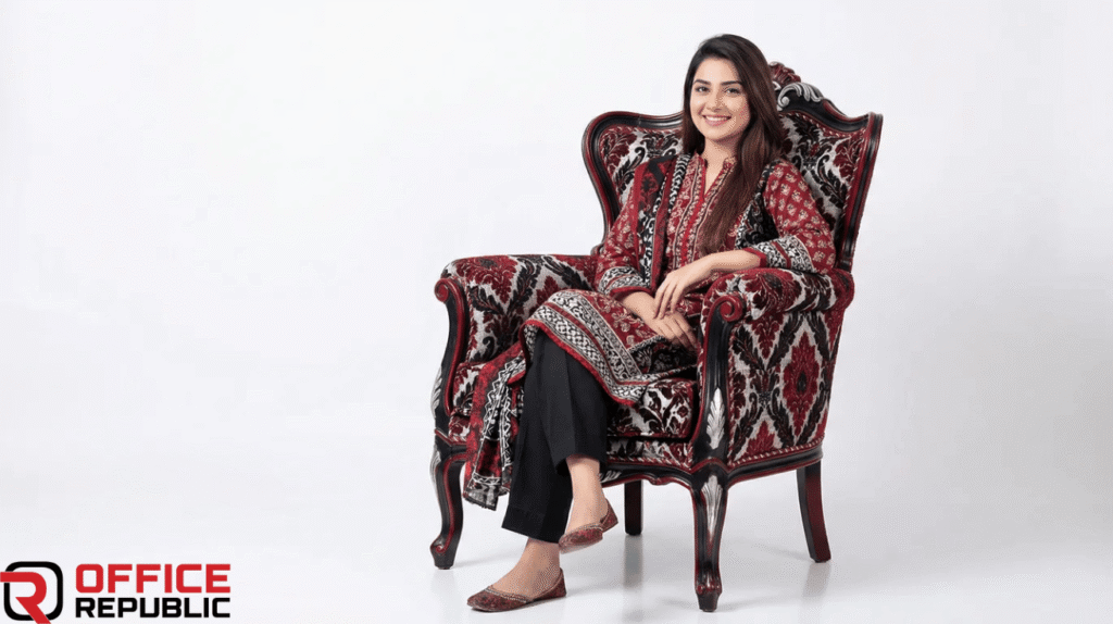 Premium Upholstered Fabric Chair