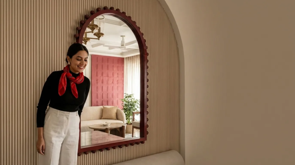 Compact Apartment Wooden Arch