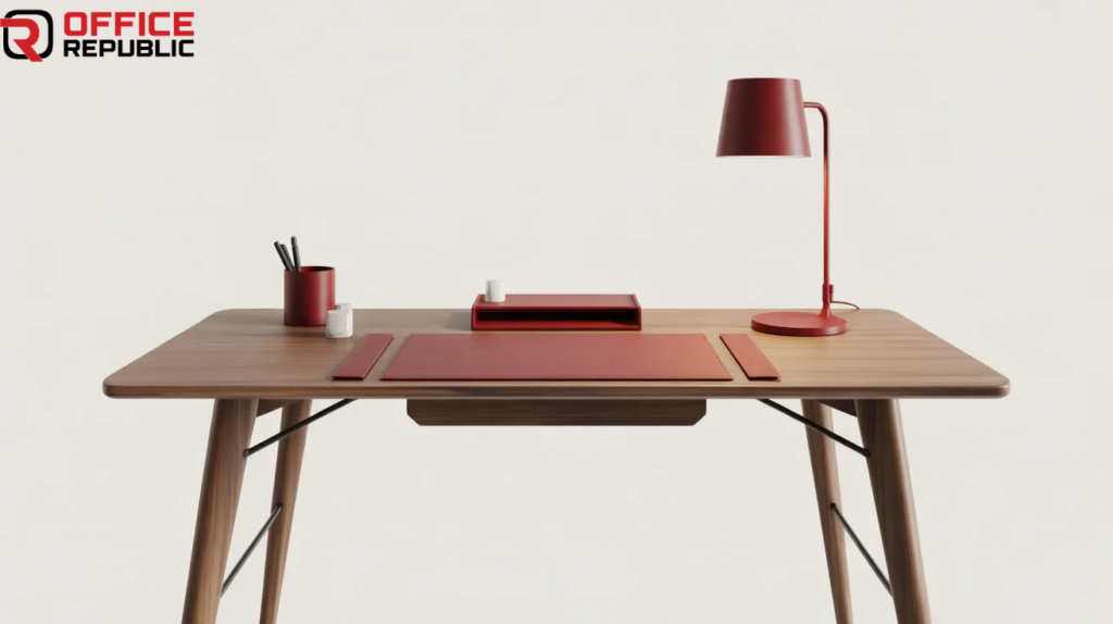 Minimal Wooden Computer Desk