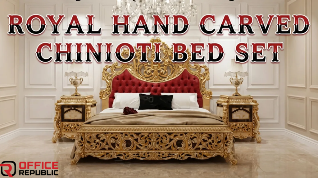 Royal Hand Carved Chinioti Bed Set