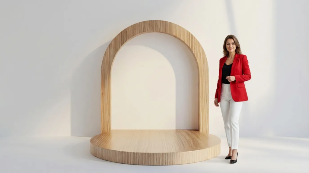 Simple Minimal Wooden Arch