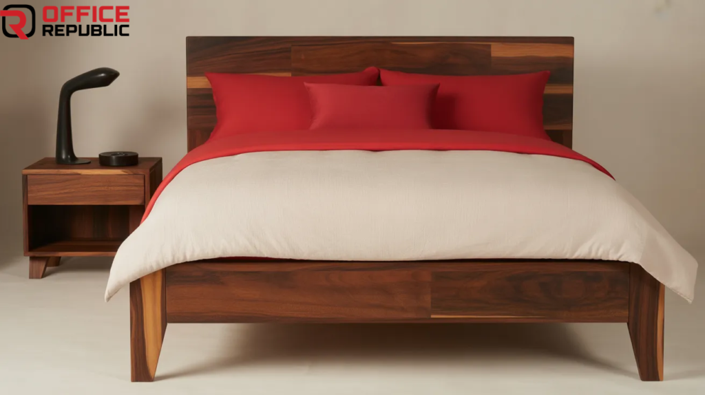Solid Sheesham Minimal Bed Set