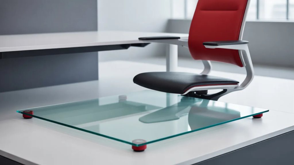Tempered Glass Office Chair Mat