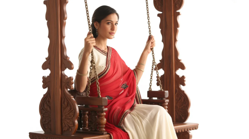 Traditional Wooden Jhula Design (Sheesham)