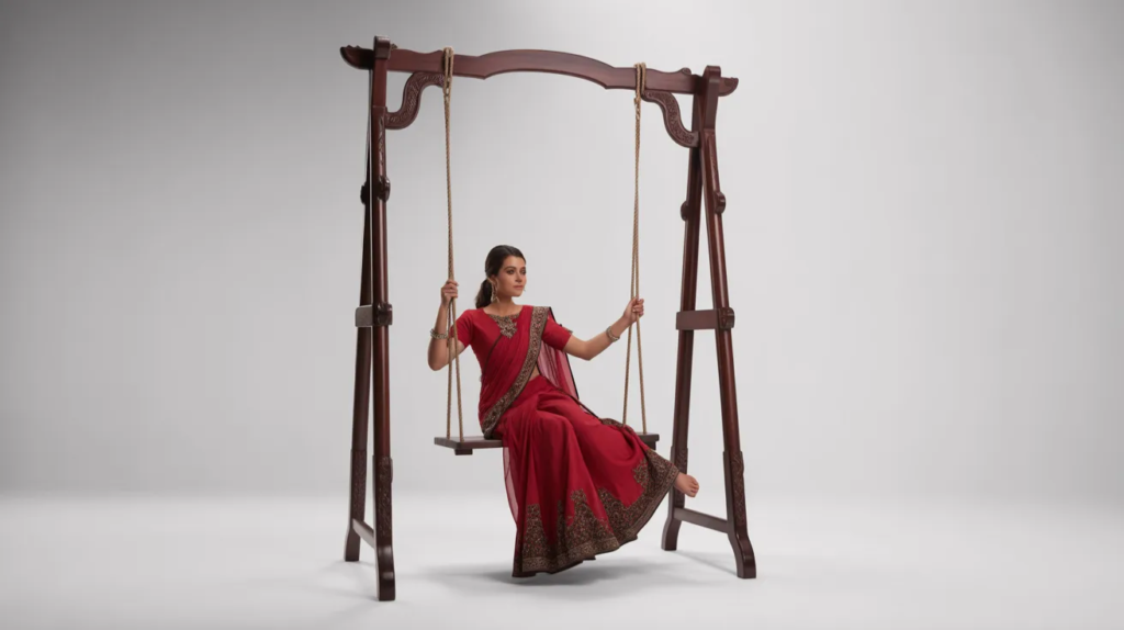 Wooden Stand Jhula (Portable)