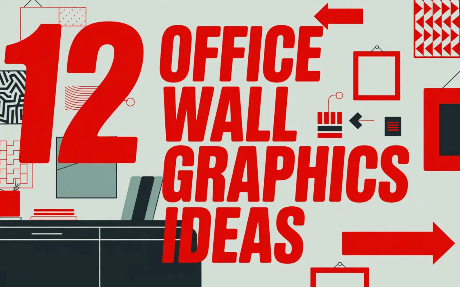 12 Office Wall Graphics Ideas