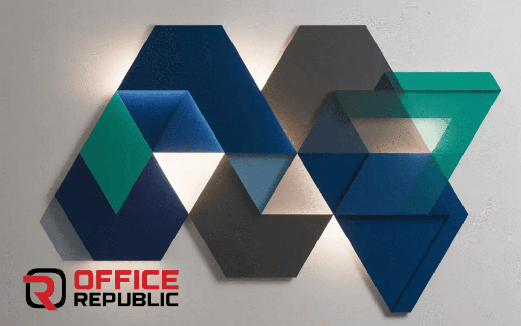 Abstract Branded Pattern Wall
