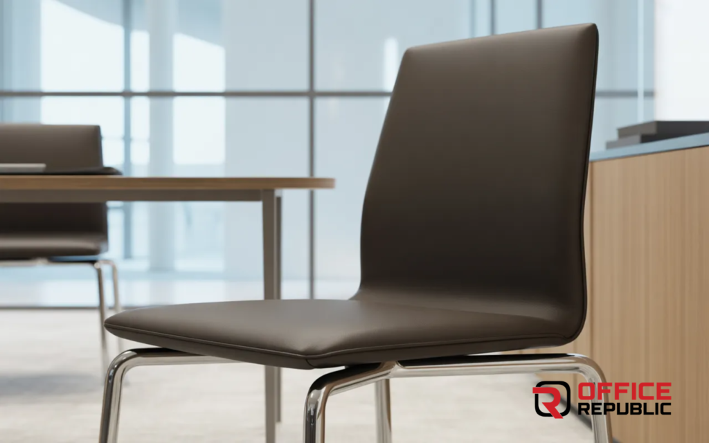 Armless Leather Chair