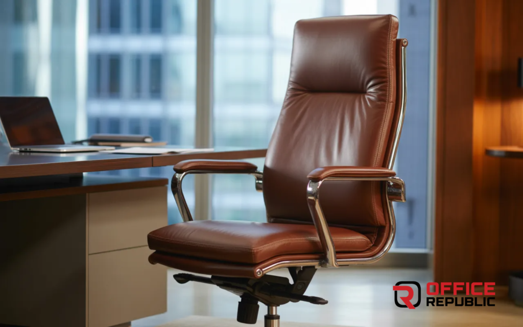 Brown Leather Office Chair