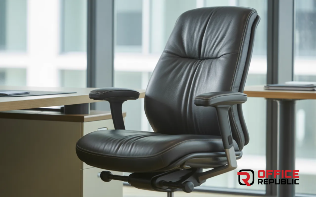Coccyx Support Leather Chair