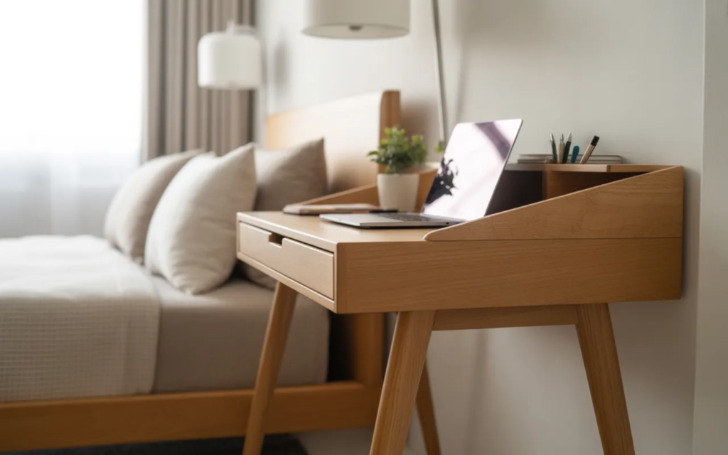 Leaning Desk Against Wall