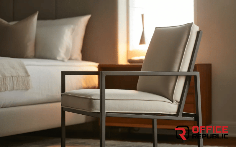 Metal Frame Accent Chair