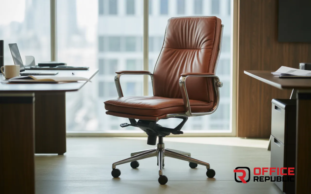 Mid-Back Leather Task Chair
