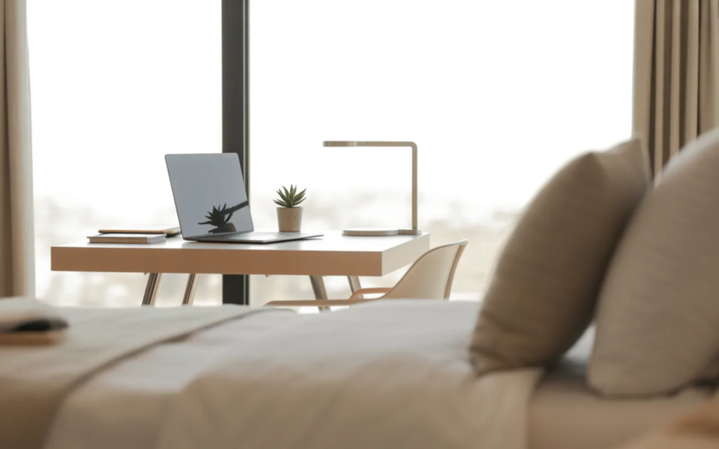 Minimal Writing Desk Setup