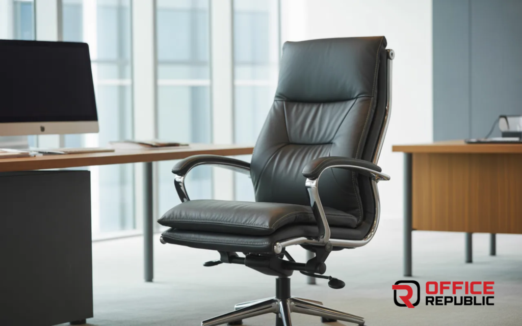 Reclining Leather Office Chair