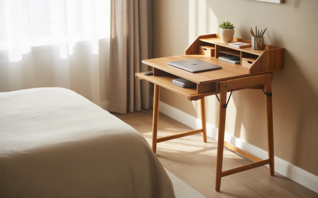 Secretary Desk Foldable Setup
