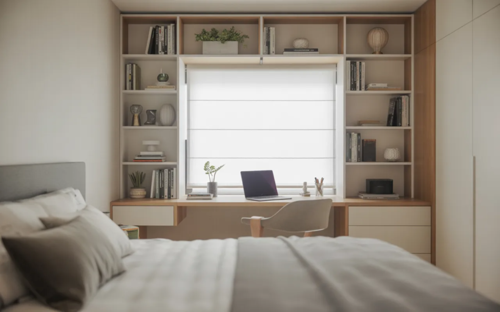 Shelf Integrated Workspace